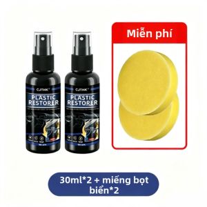 Dung Dịch Phục Hồi Nhựa Ô Tô Làm Đen Bóng Làm Mới Đánh Bóng Xe Hơi Lâu Dài Phục Hồi Da Sản Phẩm Làm Sạch Chăm Sóc Ngoại Thất