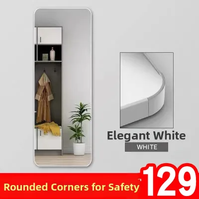 Door Behind Self-Adhesive Hanging Full Body Mirror