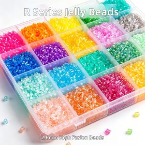 YUGUANG | Pearlescent Glow Transparent Crafting Beads Supply Pack