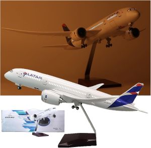 Mô Hình Máy Bay B787 Cỡ Lớn 47cm - Thiết Kế Hãng Hàng Không Latam Với Càng Đáp Và Bánh Xe Di Chuyển Được Dành Cho Người Sưu Tầm Và Trưng Bày