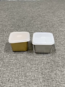 ส่งจากกรุงเทพท้องถิ่น 304 สแตนเลสกล่องสี่เหลี่ยมจุ่มจานรองครัวเรือนครัวกล่องเก็บขนมขบเคี้ยวมะเขือเทศสลัดถ้วย