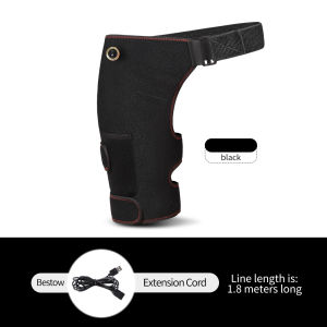 Cordless Heated Hip Support Brace with Massager for Sciatica Pain Relief Lower Back Therapy Hip Heating Pad for Physical Healing