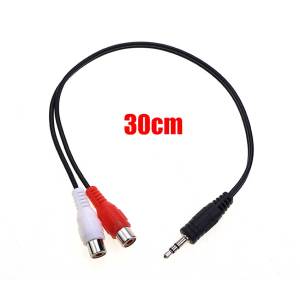 JCD | JCD Jack 3.5mm Nam Sang 2 RCA Nữ Cáp Âm Thanh Stereo Chuyển Đổi Bộ Chuyển Đổi Cho Điện Thoại Loa Máy Tính Kết Nối TV AV