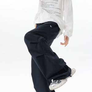 American Style Casual Folded Army Pants Mens Autumn Trendy Large Size Loose Straight Leg Workwear Trousers Youth Active Style