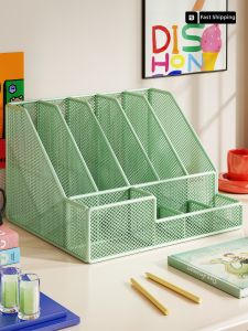 WUBUWEI | Desk File Organizer with Pen Holder A4 Size