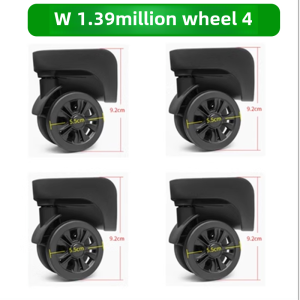 Universal Wheel Pull Cart Accessories YJ201 Durable Replacement Parts for Luggage Bags Wear-Resistant Small Wheels for Repair DM025