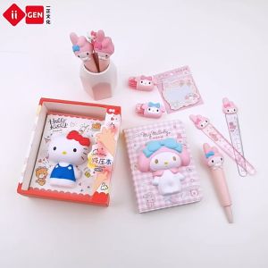 ✨READY STOCK✨Cute Sanrio Original Squishy notebook❤️ 减压笔记本