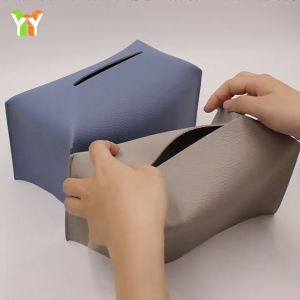 Th-กล่องกระดาษทิชชูผิวนอร์ดิกคุณภาพสูงสำหรับใช้ในบ้าน ห้องตัวอย่างความคิดสร้างสรรค์ที่เรียบง่าย ผ้าเช็ดทำความสะอาดห้องน้ำ กล่องกระดาษทิชชู กล่องกระดาษทิชชู