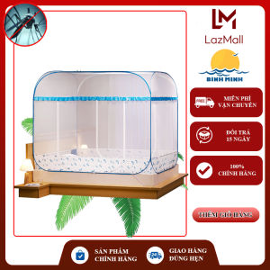 Màn chụp tự bung đỉnh vuông BÌNH MINH - mùng chụp tự bung người lớn chống muỗi gấp gọn [mung xếp thông minh màn chụp gấp gọn thông minh màn ngủ chống muỗi mùng xếp gọn thông minh mung xếp thông minh ]