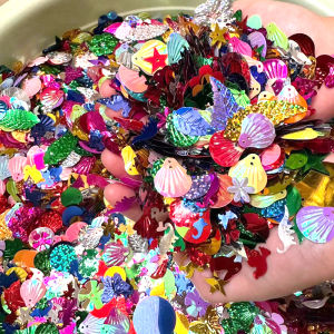 Colorful Irregular Shiny Sequins Beads Craft Materials