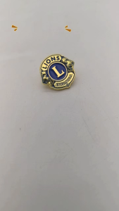 1 Inch High Quality 3D International Lion Club Pin Lion Brooch