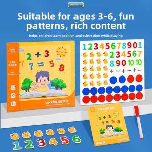 FENFA | Montessori Magnetic Math Board Arithmetic Game Book