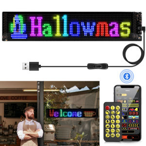 5V USB Flexible LED Panel Lights Bluetooth Smart LED Matrix Pixel APP Control DIY Programmable Text Pattern Animation Panel Lamp