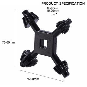 4 Way Universal Chuck Zinc Alloy Four Head Wrench 4 in 1 Drills Chuck Key Drilling Tool