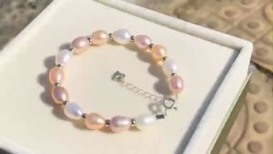 Lắc Tay Ngọc Trai Thật Kiểu Giọt Nước Trẻ Trung Quà Cho Bạn Gái