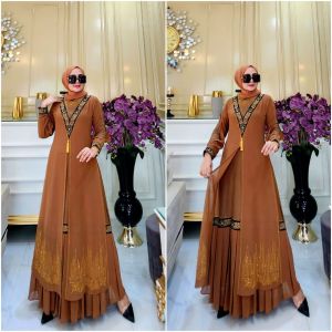 GAMIS ABAYA TURKI AMEENA TASBIH SERIES TERBARU MEWAH JERSEY PREMIUM MIX SERUTYBABY DOLL