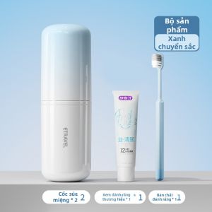 Hayan | Bộ Chăm Sóc Miệng Du Lịch Bao Gồm Đánh Răng Kem Đánh Răng và Cốc