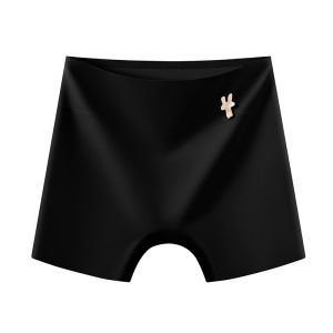 Womens Ice Silk Safety Shorts Underwear Briefs Flat Angle Thin Summer Bottoms Anti-Light Walking Shorts Pure E-commerce