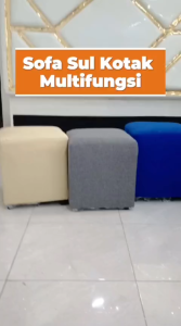 SOFA SUL MINIMALIS - SOFA  SUL KOTAK EMPUK KAKI PLASTIK