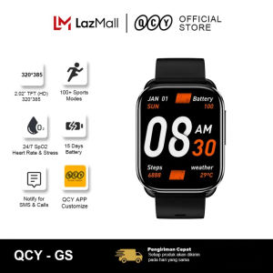 Zentronix Group QCY GS Bluetooth Call Smartwatch 2.02 Full Touch Screen Fitness Tracker for 100 Sport Moment Health Monitor Smartwatch