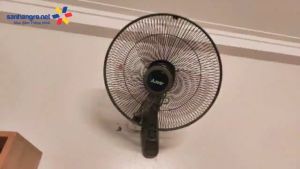 Quạt treo tường Mitsubishi W16-RA CY-GY có khiển xuất xứ Thái Lan bảo hành 12 tháng