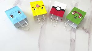 Potdemiel | 110 Pcs Pokemon Birthday Party Favors - Pokemon Pikachu Party Favors Bags Badges Stickers Slap Bands Etc Pokemon Party Supplies