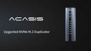 ACASIS NVMe SSD Enclosure｜8TB Capacity｜Ultra-Fast 1000MB/s Transfer｜One-Click Offline Clone｜RAID1/RAID0 Modes｜2230/2242/2260/2280 M.2 Support｜TurboCool Fan (50% Cooling Boost)｜M.2 NVMe to USB-C 3.2 Gen2
