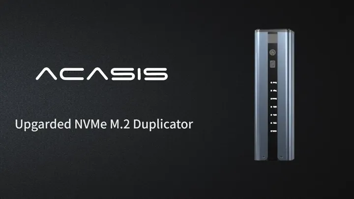 ACASIS NVMe SSD Enclosure|8TB Capacity|Ultra-Fast 1000MB/s Transfer|One-Click Offline Clone|RAID1/RAID0 Modes|2230/2242/2260/2280 M.2 Support|TurboCool Fan