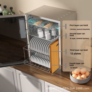 2025 New UV Disinfection Cabinet Large Capacity Kitchen Commercial Use Home Use Baby Feeding Dishware Sanitizer High Temperature