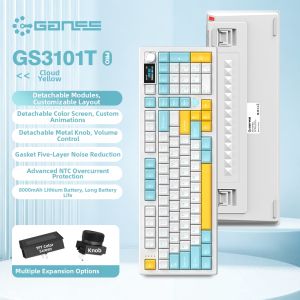 Tri-mode Wireless Wired Bluetooth 98 Key Layout Mechanical Keyboard