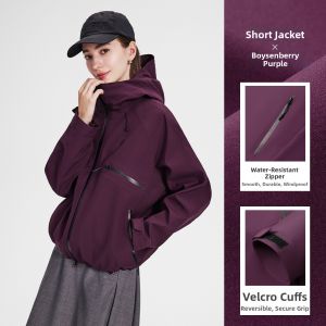 Navigare | Red Hooded Loose Casual Jacket Autumn