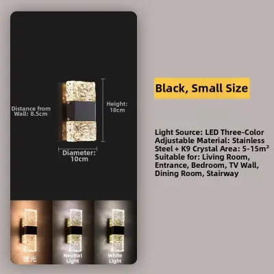 MEISITEKEKE | Luxury LED Crystal Wall Light
