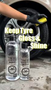 Shark Wax Tyre Gel Extreme Black 200/500ML US Technology Pure Silicone Wax Tyre/Rim Shine Wax Tyre Kilat Tyre Coating