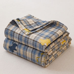 NAIYOUCHENG | Simple 100% Cotton Blanket for Summer