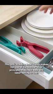 Anti Hot Gripper Bowl Multifunctional Anti Scalding Silicone Clip Heat Insulation Pot Clamp Holder / Klip Tahan Panas