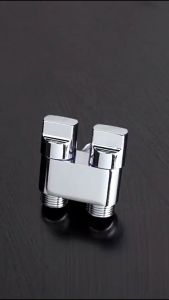 QMALL Steel / Chrome ONE INTO TWO OUT DOUBLE Control Water Tap Bathroom Faucet - S898 (Silver) / SSB899 (Black) / SGY900G (Gun Grey)