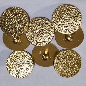 12 pcs Kancing jamur - kancing baju motif kulit jeruk dove 15mm / 18mm / 21mm