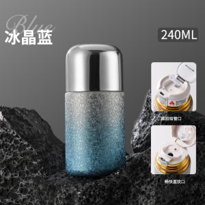 Cốc Nước Tiệt Điệnไทtan Nhỏ Gọn Sang Trọng Cốc Nước Ngoài Trời Di Động Cho Phụ Nữ Cốc Nước Có Ống Hút Bằng Thép Không Gỉ 240ml-360ml