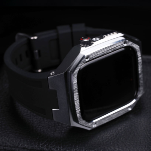 Bộ phụ kiện sửa đổi bằng thép không gỉ sang trọng Vỏ kim loại + Dây đeo TPU cho Apple Watch Ultra 3 2 49mm cho iWatch Series 11 10 9 8 7 6 5 4 SE3 45mm 41mm 44mm 40mm 46mm 42mm