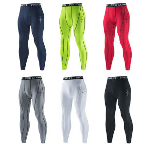 Gym New Mens Compression Pants Male Tights Leggings For Running Training Sport Fitness Quick Dry Fit Joggings Workout Trousers