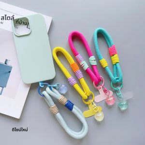 Universal Braided โทรศัพท์มือถือ Lanyard น่ารัก Love แขวนแหวนสายไฟ Patch สายรัดข้อมือโทรศัพท์ที่ถอดออกได้