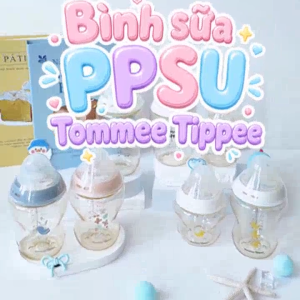 COMBO Bình Sữa PPSU Ty Siêu Mềm Tự Nhiên Tommee Tippee Natural Start 150ml & Bình Sữa Ty Siêu Mềm Tự Nhiên 150ml