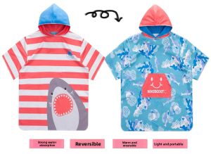 nikoscout | Quick-Dry Portable Childrens Bathrobe  Absorbent Towel