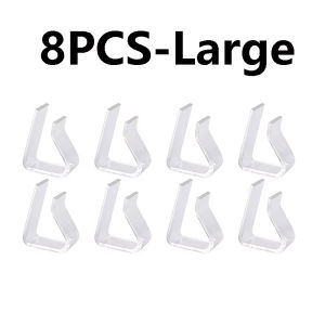 8/12pcs Clear Tablecloth Clips Plastic Windproof For Home Kitchen Restaurant Table Weddings Birthdays Tablecloth Accessory