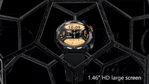 HT17 Smart Watch Men Compass LED Lighting Outdoor Sport Bluetooth Call Heart Rate Blood Pressure Sleep Monitoring 450mAh Large Battery Tracker Health Smartwatch