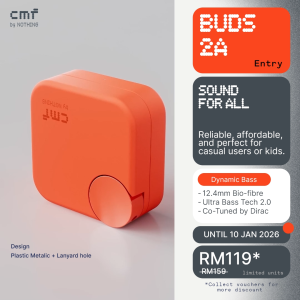 CMF Buds 2a | 12.4mm Bio-fibre | Ultra Bass Tech. tuned by Dirac | 42dB ANC | 35.5hrs battery life