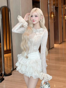 Đầm Xòe Thêu Ren Chic