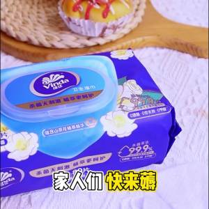 Vinda Wet  Antibacterial 80 Large Pack of Camellia Wet  -Free Skin Cleansing Essential with Lid Wholesale Household Use