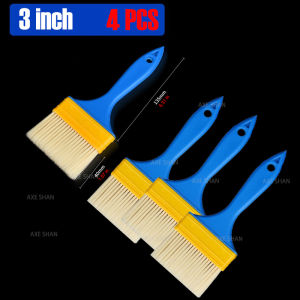 Multi Purpose Nylon Paint Brush PP Plastic Handle 1-4 Inch for Painting Glue Cleaning BBQ Oil Brushing Multifunctional Hand Tool