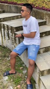 Celana Pendek SOBEK Pria Jeans Distro Santai Pria Murah - Ridho Fashion